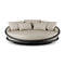 Solis Outdoor Daybed  option Beige Structured / Teak Black