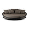 Solis Outdoor Daybed  option Dark Brown Structured / Teak Black