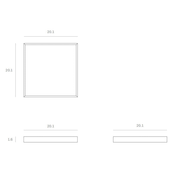 Square Glass Tray