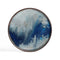 Tray Round Side Table Set  option Blue Mist Organic