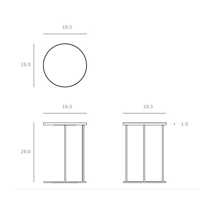 Tray Round Side Table