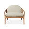 Vime Outdoor Lounge Chair  option Beige Boucle / Beige Cord / Teak