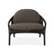 Vime Outdoor Lounge Chair  option Dark Brown Structured / Black Cord / Teak Black