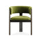 Volita Dining Chair  option Green Velvet / Brass
