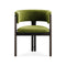 Volita Dining Chair  option Green Velvet / Bronze