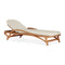 Zen Outdoor Adjustable Lounger  option Beige Boucle / Teak
