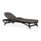 Zen Outdoor Adjustable Lounger  option Dark Brown Structured / Teak Black