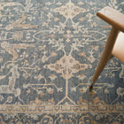 Antique Weave Oushak Blue Area Rug