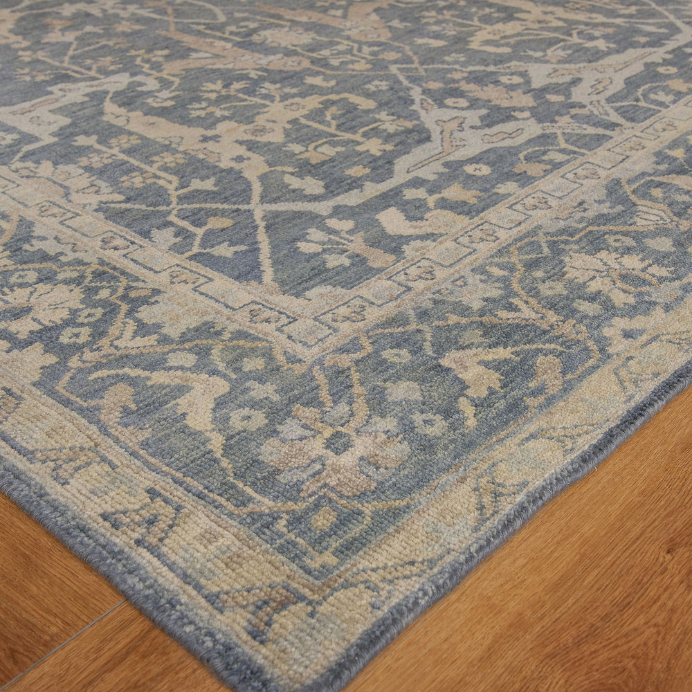 Antique Weave Oushak Blue Area Rug