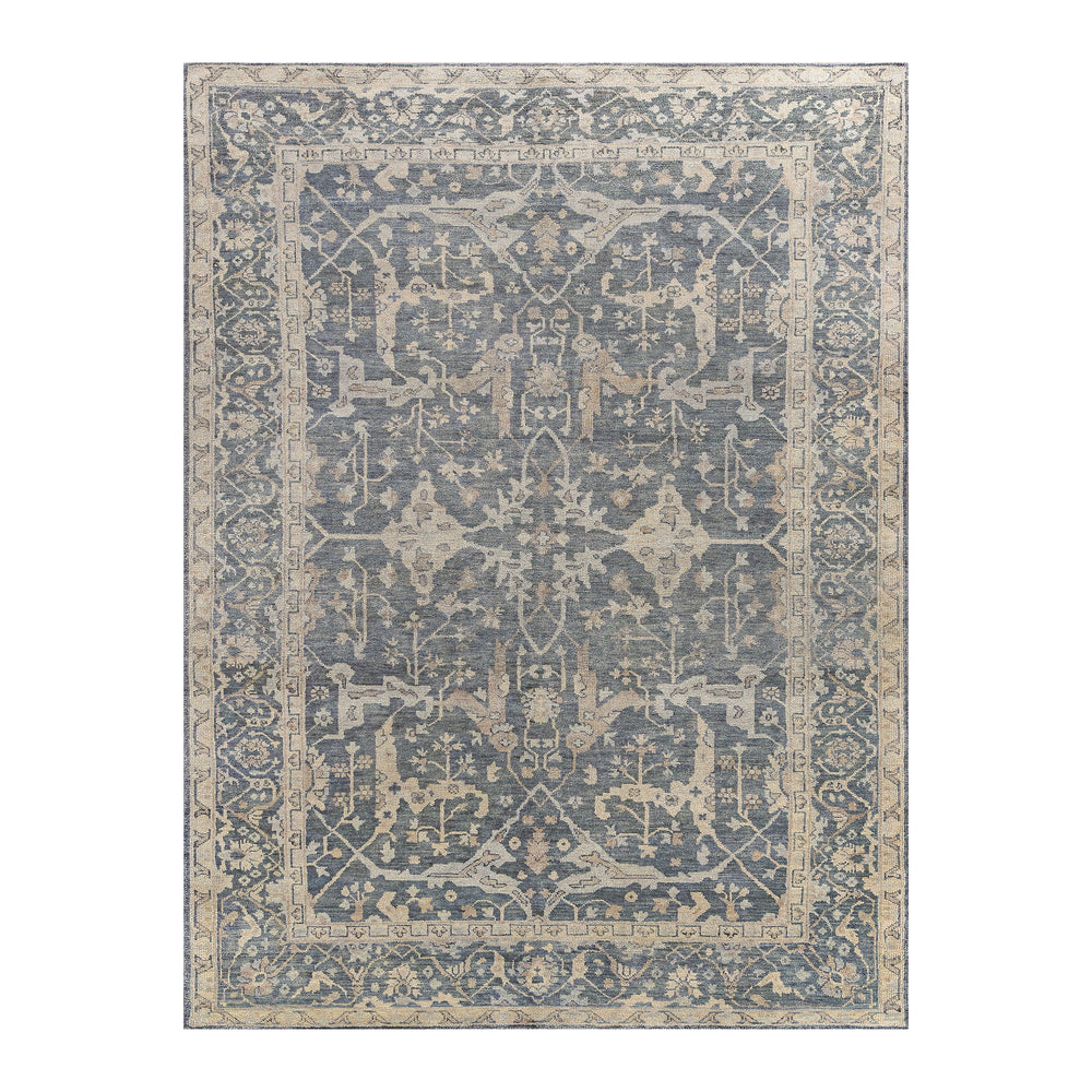 Antique Weave Oushak Blue Area Rug