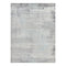 Fine Pure Silk Area Rug  option 4212 Ivory / Dark Gray