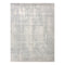 Fine Pure Silk Area Rug  option 4226 Silver / Ivory