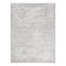 Fine Pure Silk Area Rug  option 4228 Gray / Ivory