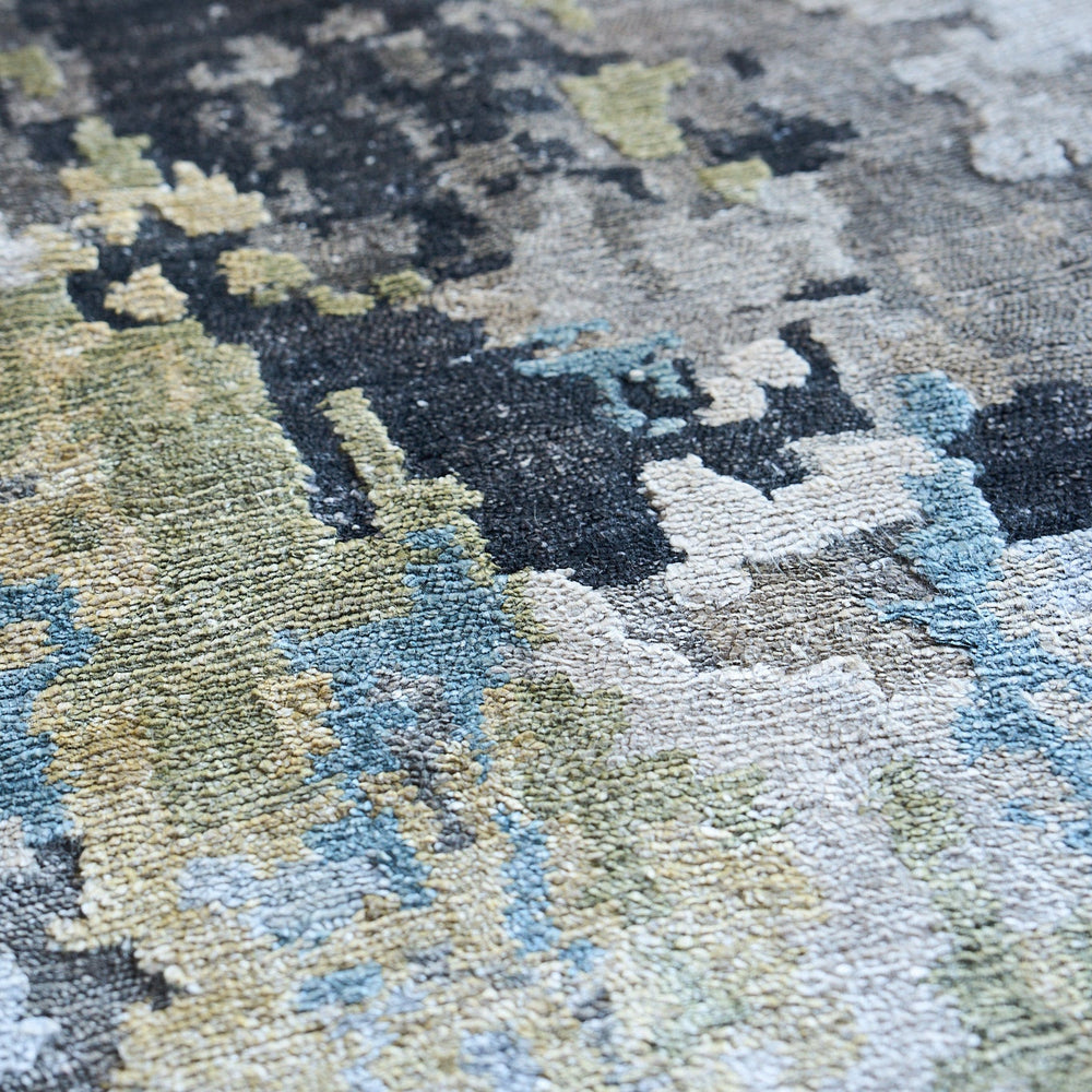 Floor Art Silver/Grey/Coffee Area Rug