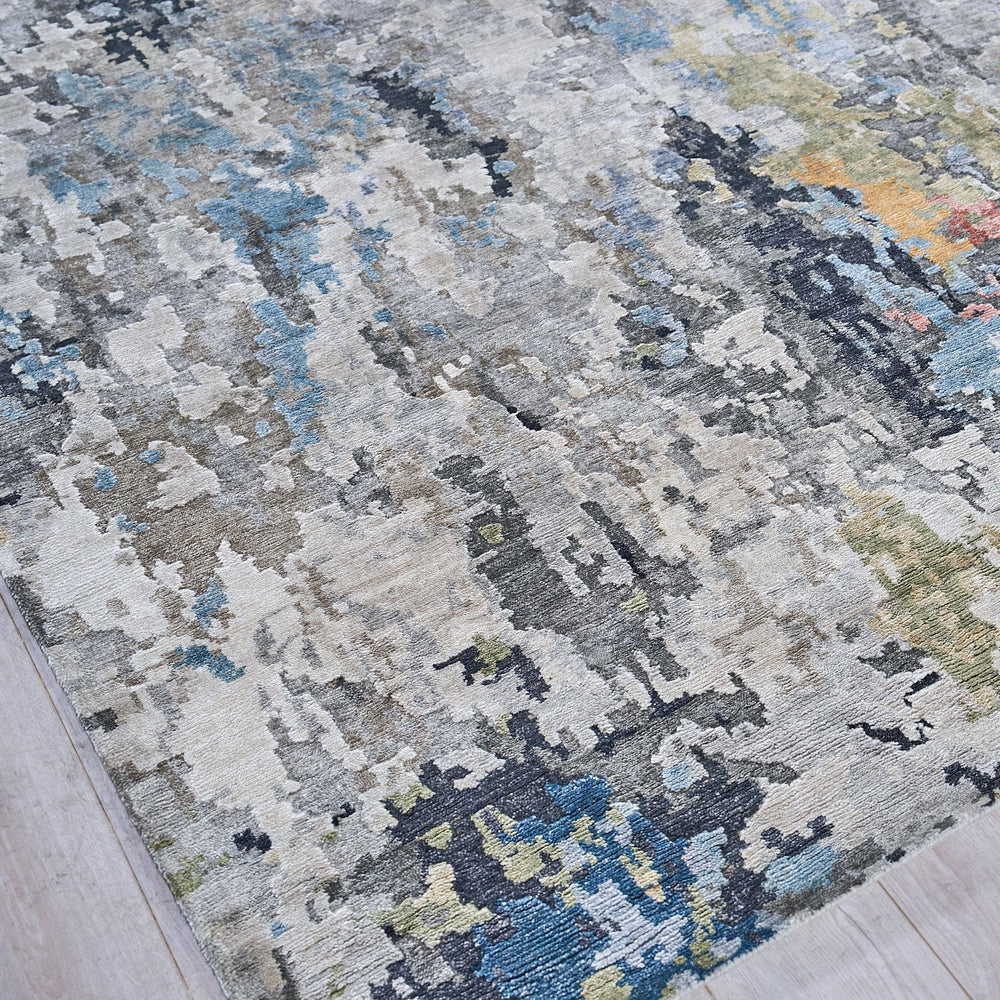 Floor Art Silver/Grey/Coffee Area Rug