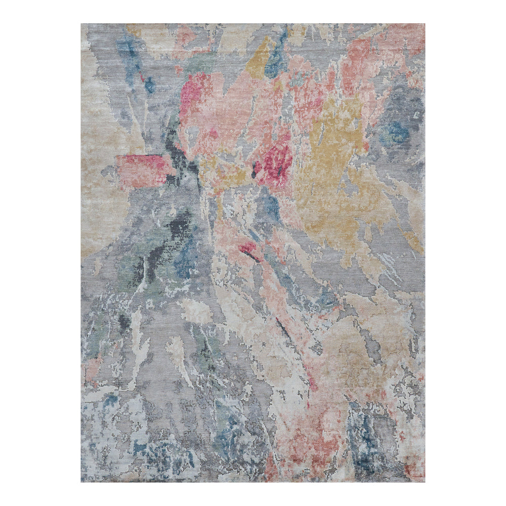 Floor Art Silver/Blush Area Rug