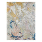 Floor Art Ivory/Gold/Blue Area Rug