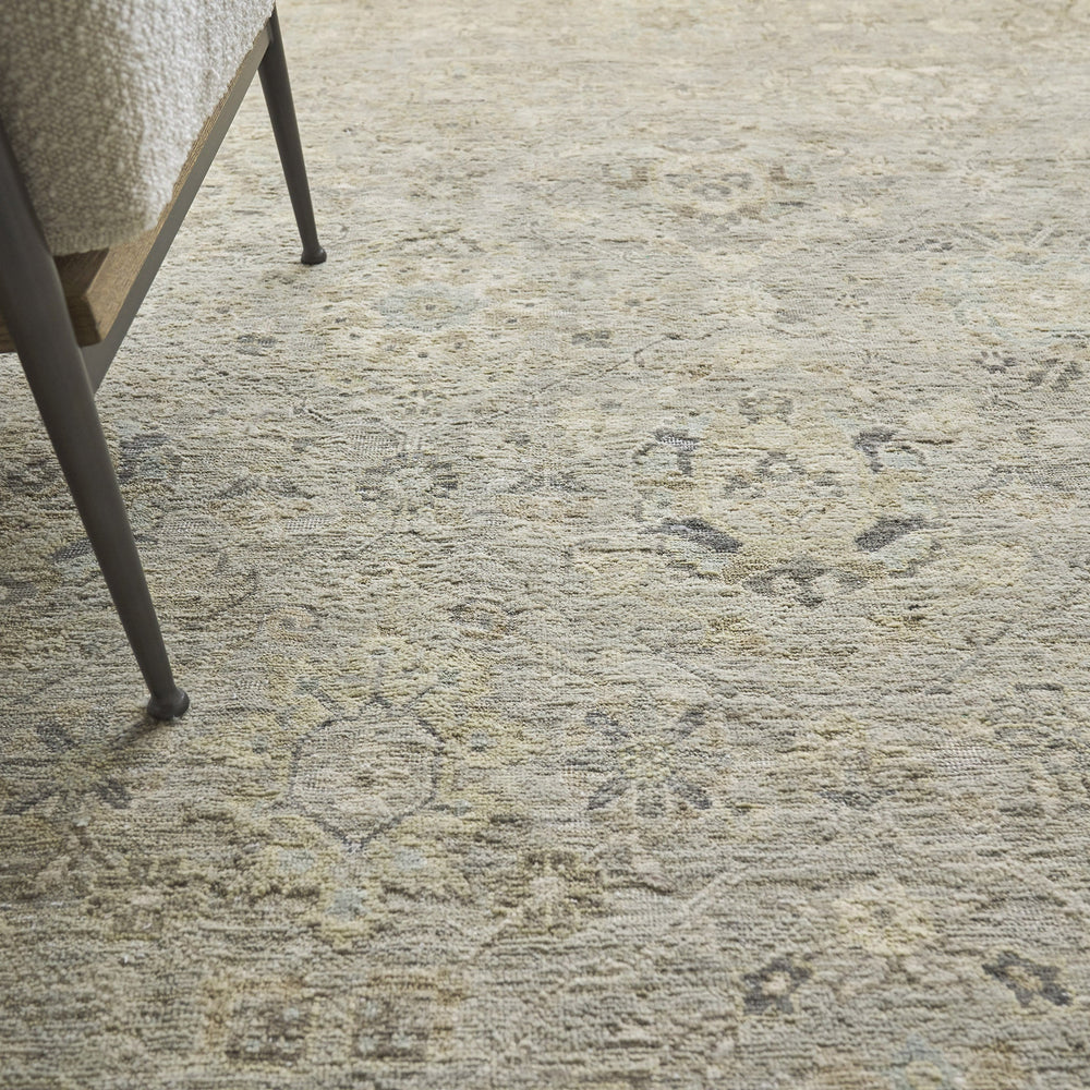 Distressed Medallion Area Rug
