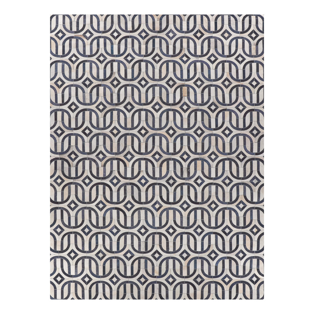 Natural Hide Trellis Area Rug