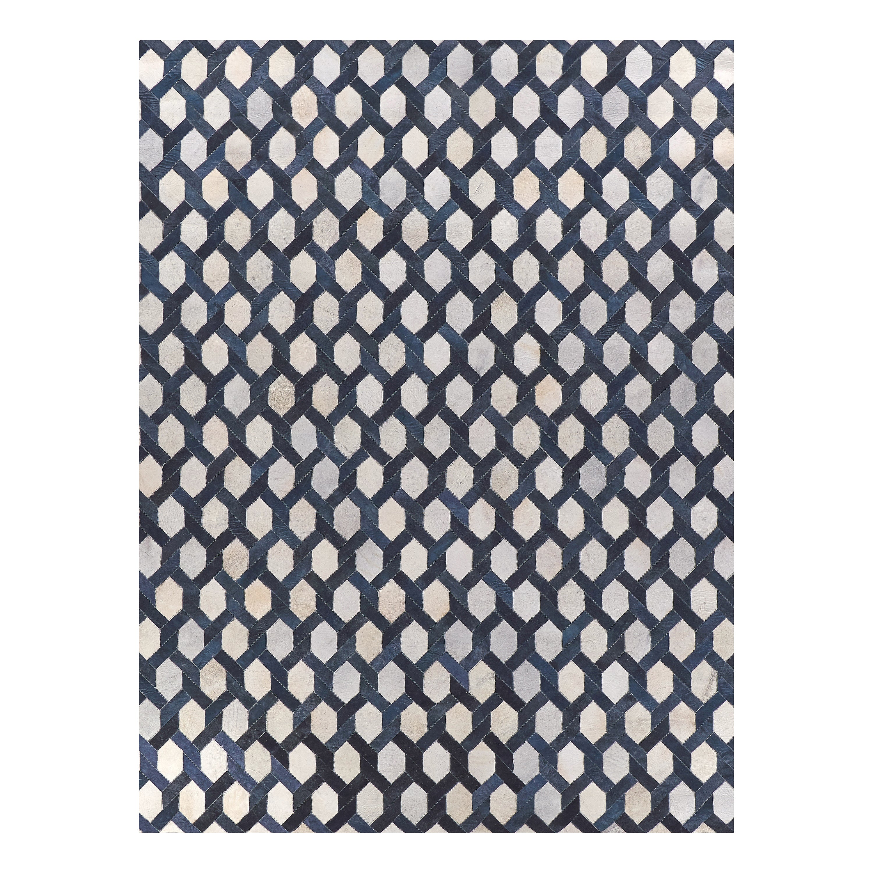 Exquisite Rugs Natural Hide Lattice Area Rug - 2Modern