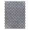 Natural Hide Lattice Area Rug  option Silver/Blue