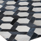 Natural Hide Lattice Area Rug