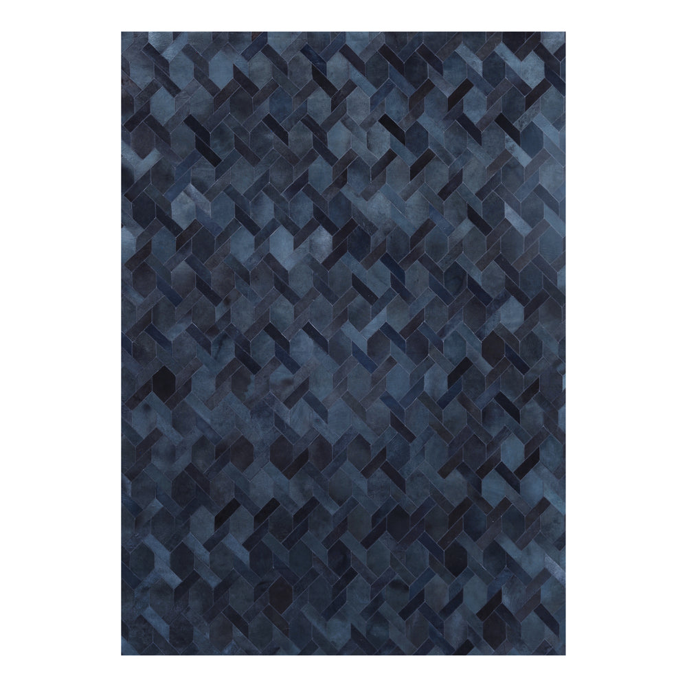 Natural Hide Lattice Area Rug