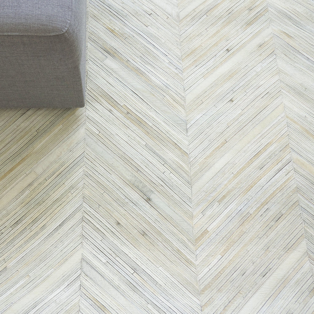 Natural Hide Herringbone Rug