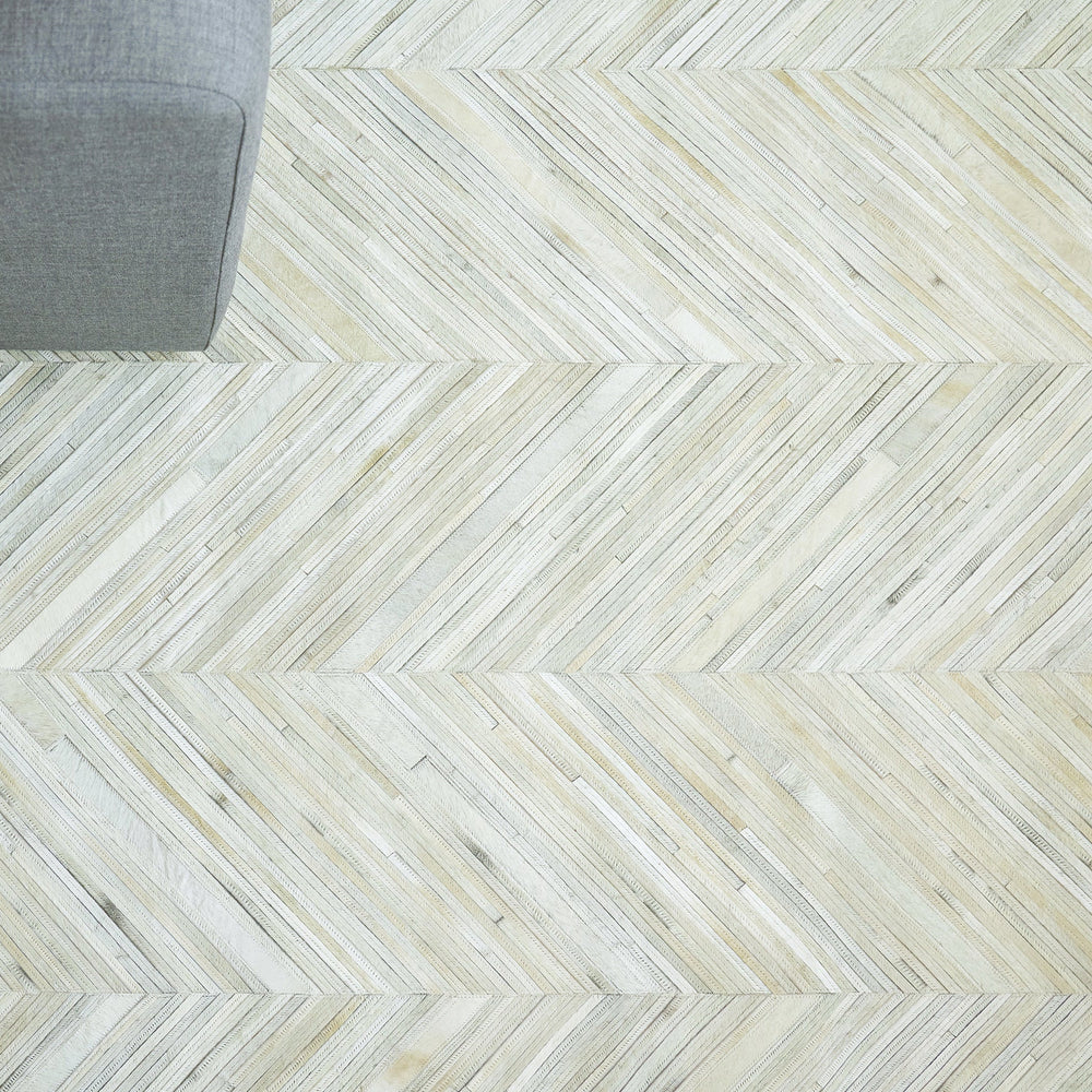 Natural Hide Herringbone Rug