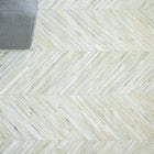 Natural Hide Herringbone Rug