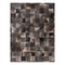 Natural Hide Block Area Rug  option Gray