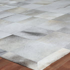 Natural Hide Block Area Rug