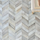Natural Hide Chevron Rug