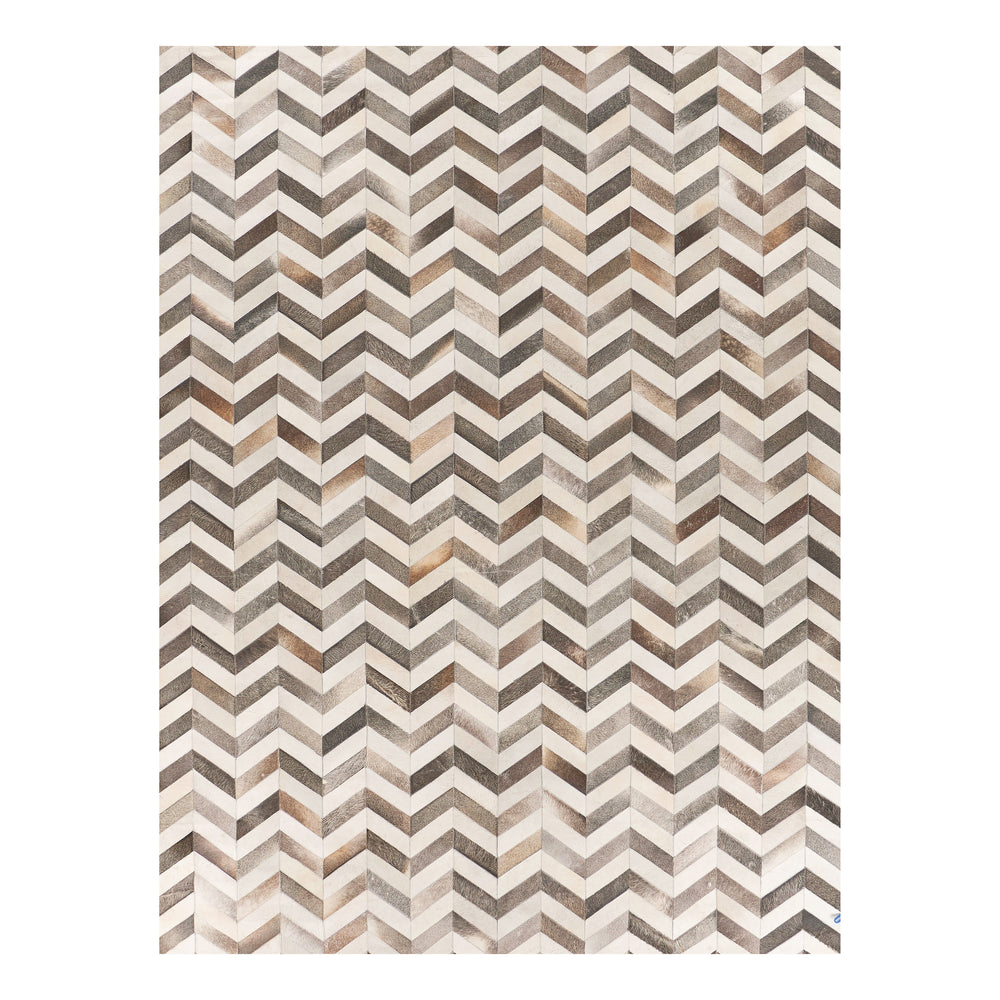 Natural Hide Chevron Rug