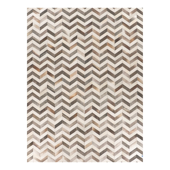 Natural Hide Chevron Rug