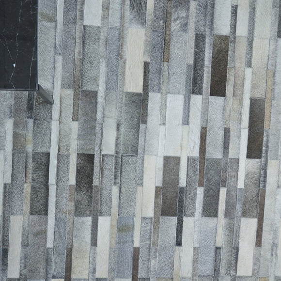 Natural Hide Brick Area Rug