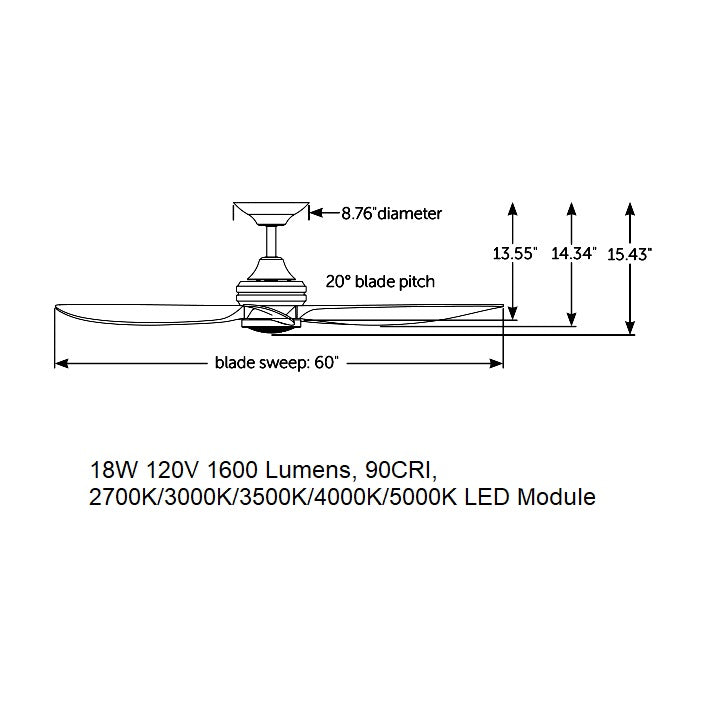 Aviara Ceiling Fan with Light