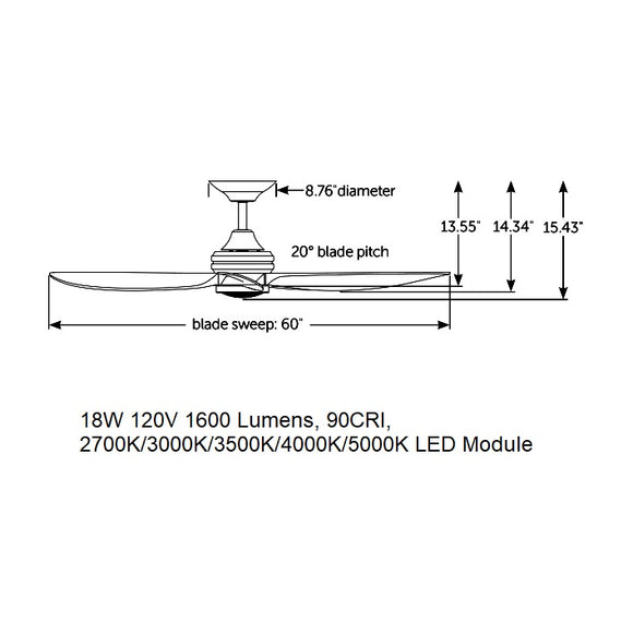 Aviara Ceiling Fan with Light