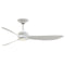 Aviara Ceiling Fan with Light  option Matte White with White Washed Blades