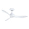 Aviara Coastal Indoor/Outdoor Smart Ceiling Fan  option Matte White with Matte White Blades