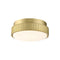 Kute Knurled LED Light Kit  option Brushed Satin Brass