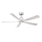Kute5 Outdoor Ceiling Fan  option Brushed Nickel