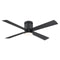 Kwartet Flush Mount Ceiling Fan with Light  option Black with Black Blades