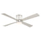 Kwartet Flush Mount Ceiling Fan with Light  option Brushed Nickel with Brushed Nickel Blades