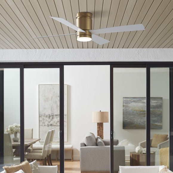 Kwartet Flush Mount Ceiling Fan with Light