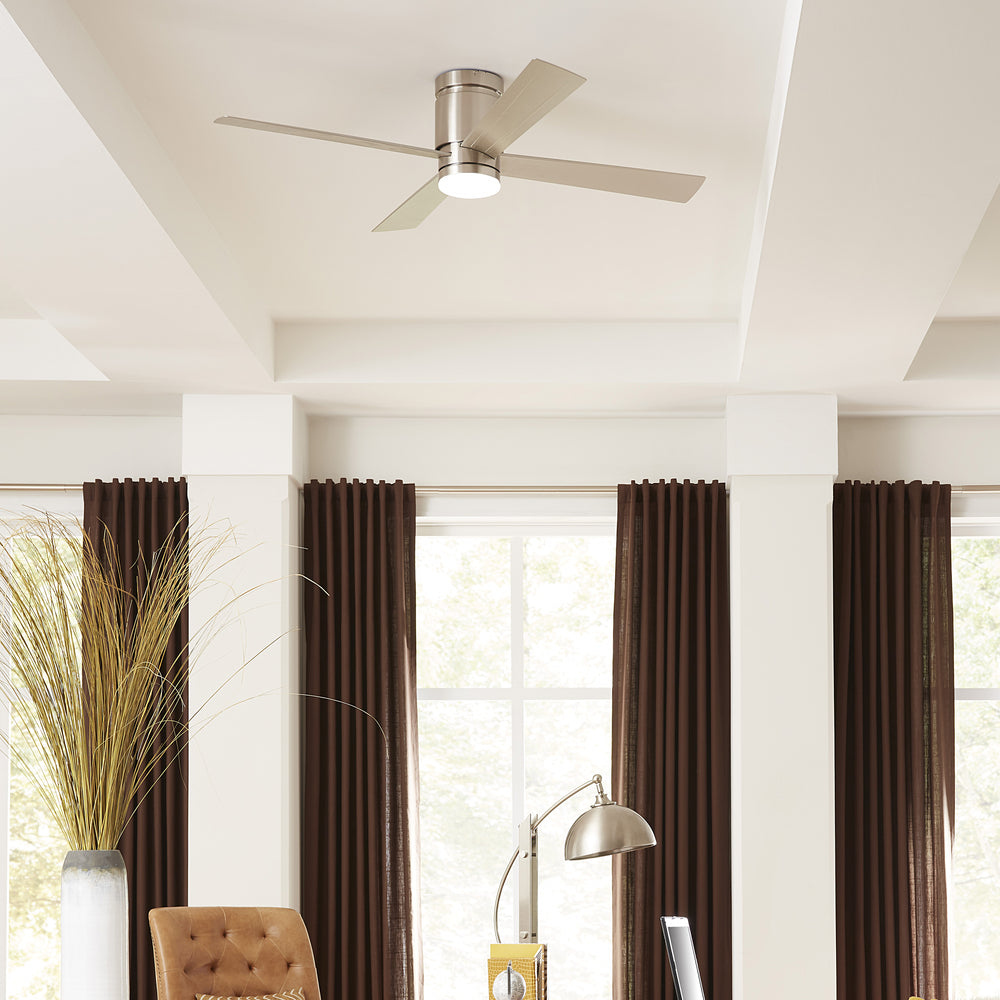 Kwartet Flush Mount Ceiling Fan with Light