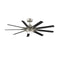 Odyn Outdoor Ceiling Fan with Light  option Black