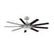 Odyn Outdoor Ceiling Fan with Light  option Dark Walnut