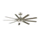 Odyn Outdoor Ceiling Fan with Light  option Brushed Nickel
