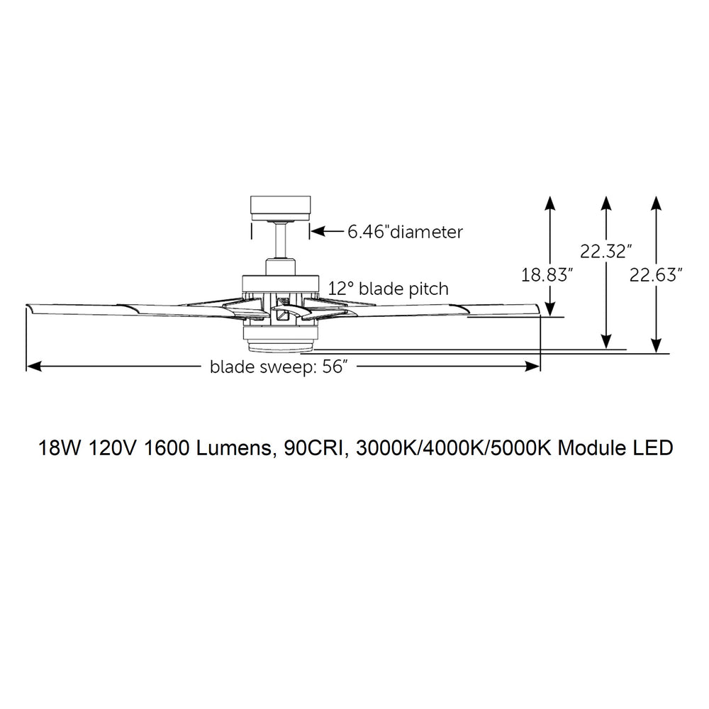 Odyn Outdoor Ceiling Fan with Light
